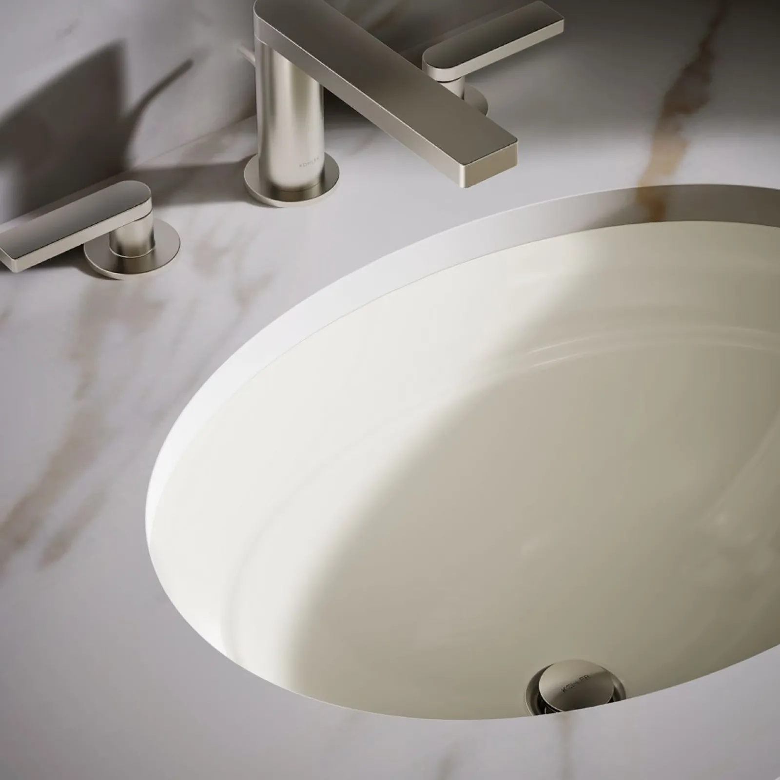 20-3/4" oval undermount bathroom sink, no overflow^Kohler Discount