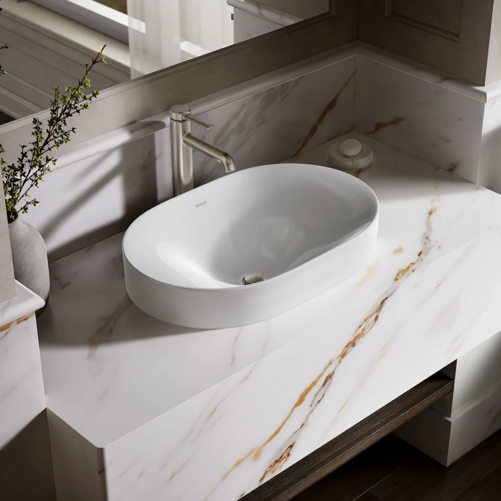 22-3/4" oval vessel bathroom sink^Kohler Sale
