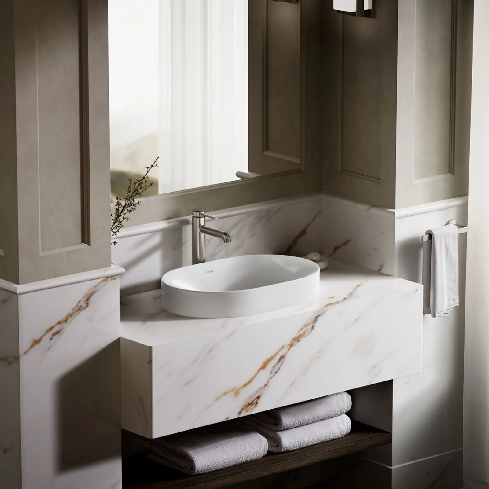 22-3/4" oval vessel bathroom sink^Kohler Sale
