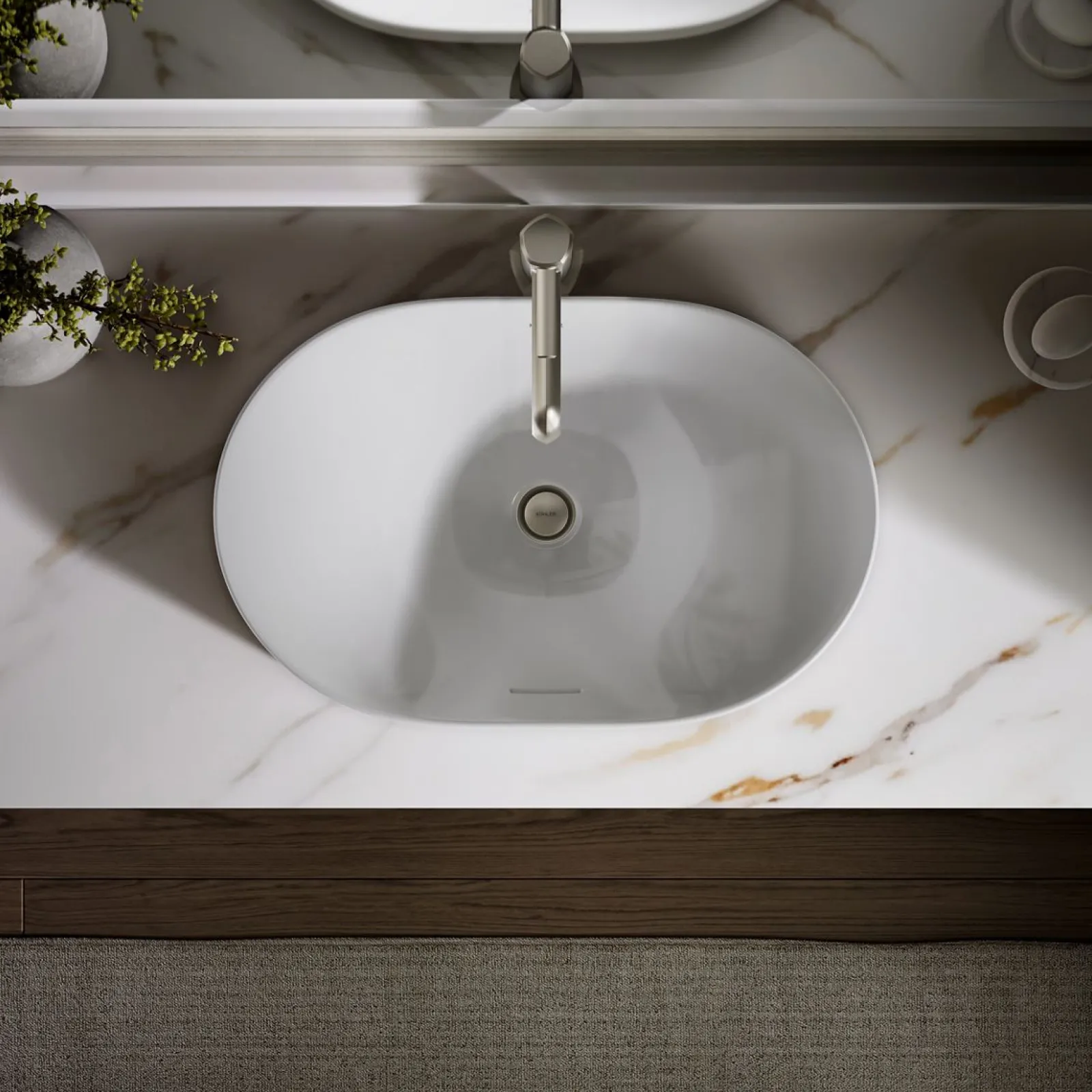 22-3/4" oval vessel bathroom sink^Kohler Sale