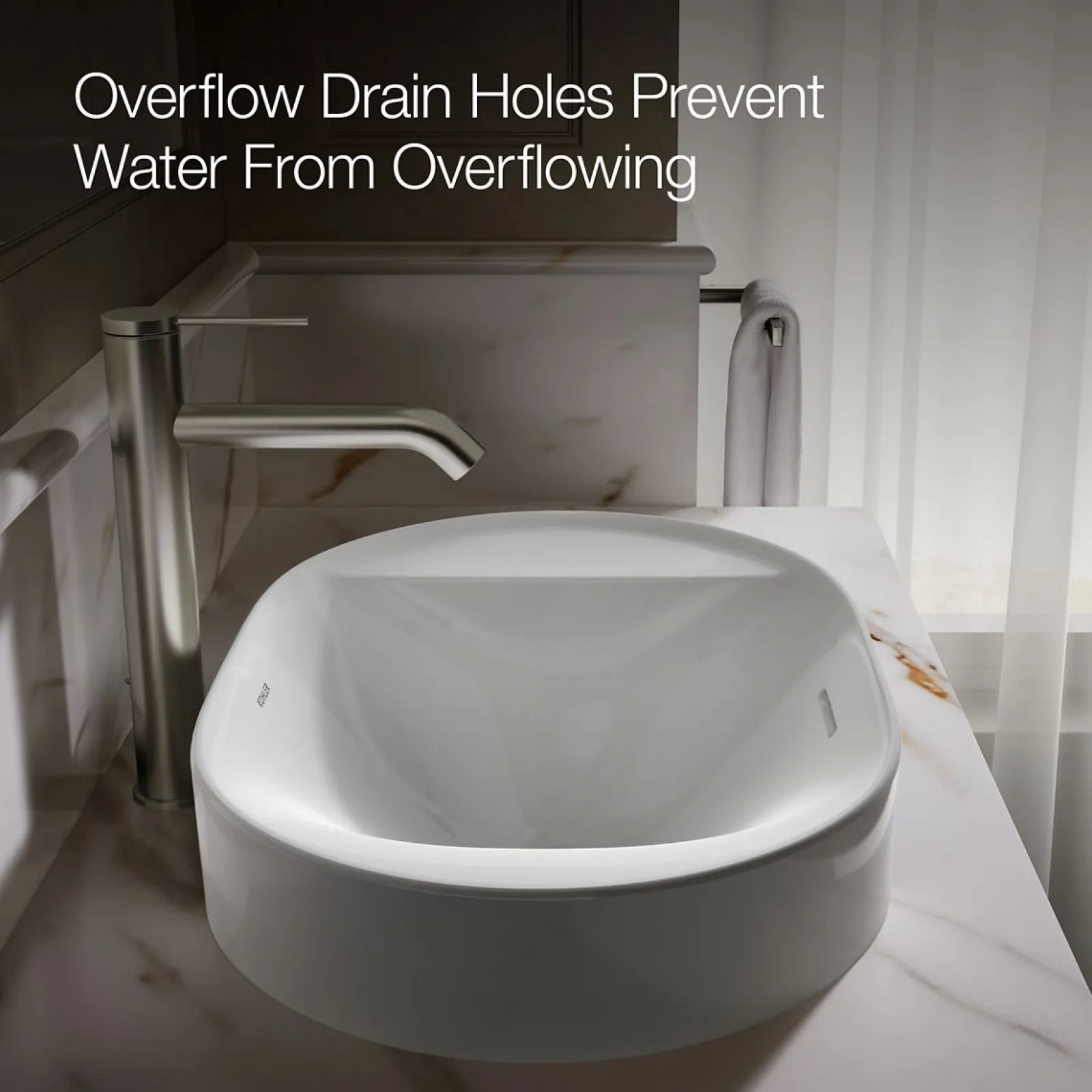 22-3/4" oval vessel bathroom sink^Kohler Best