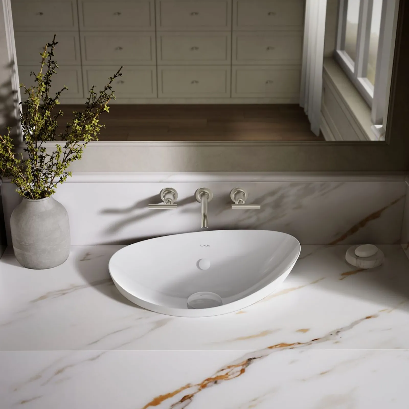21" oval vessel bathroom sink^Kohler Best