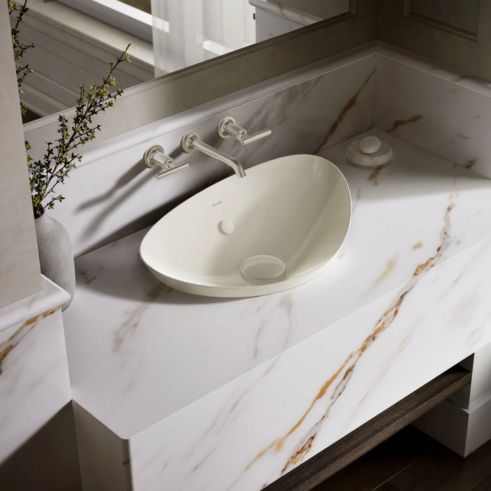 21" oval vessel bathroom sink^Kohler Best