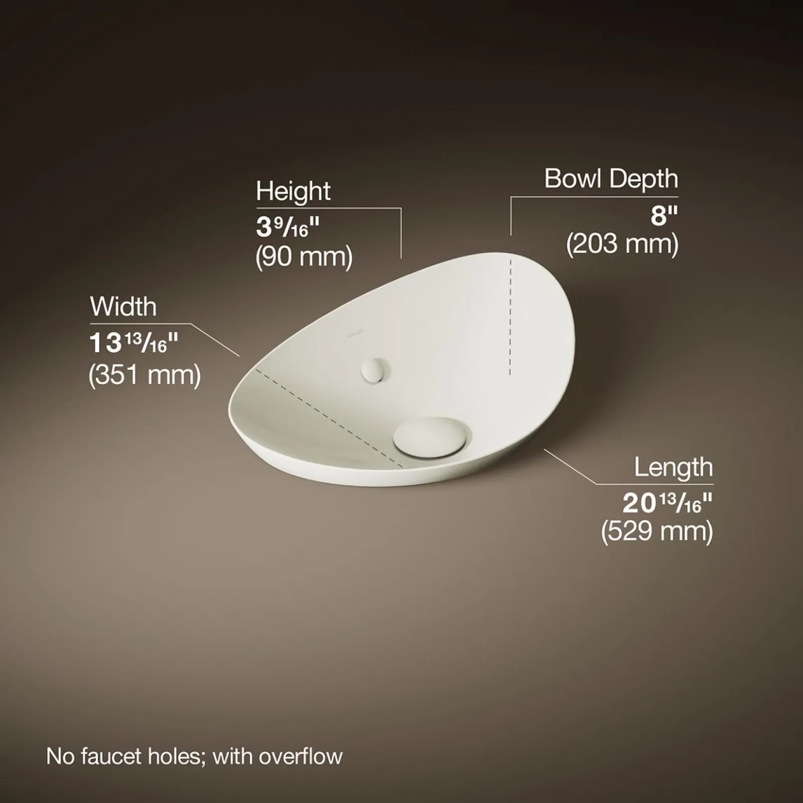 21" oval vessel bathroom sink^Kohler Best