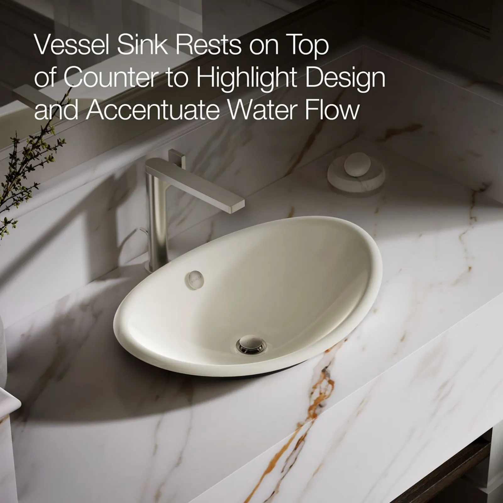 20-3/4" oval vessel bathroom sink^Kohler Discount
