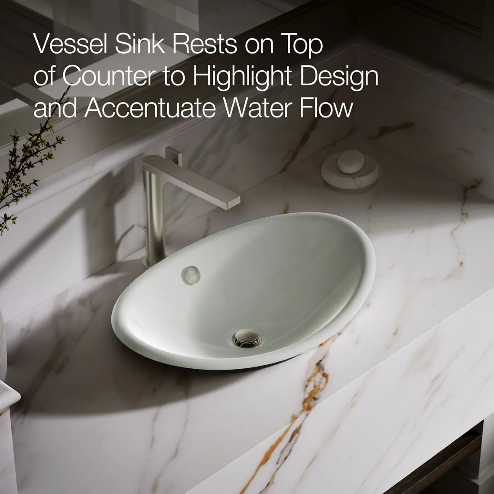 20-3/4" oval vessel bathroom sink^Kohler Discount