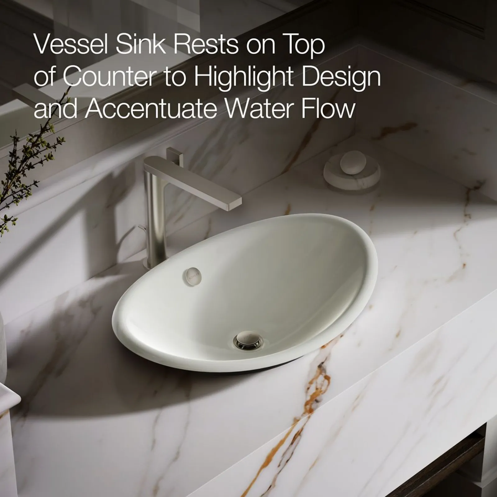 20-3/4" oval vessel bathroom sink^Kohler Discount
