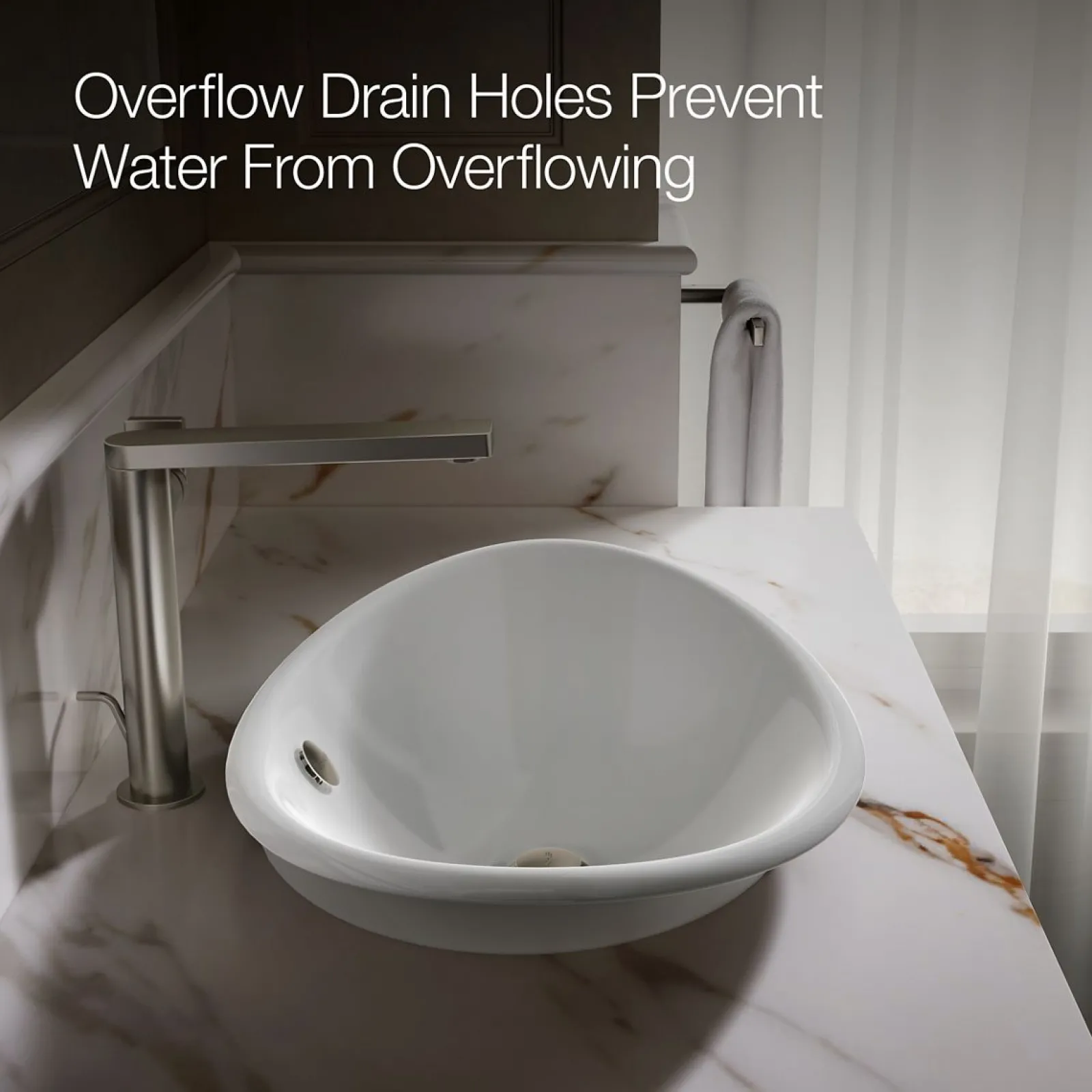 20-3/4" oval vessel bathroom sink^Kohler New