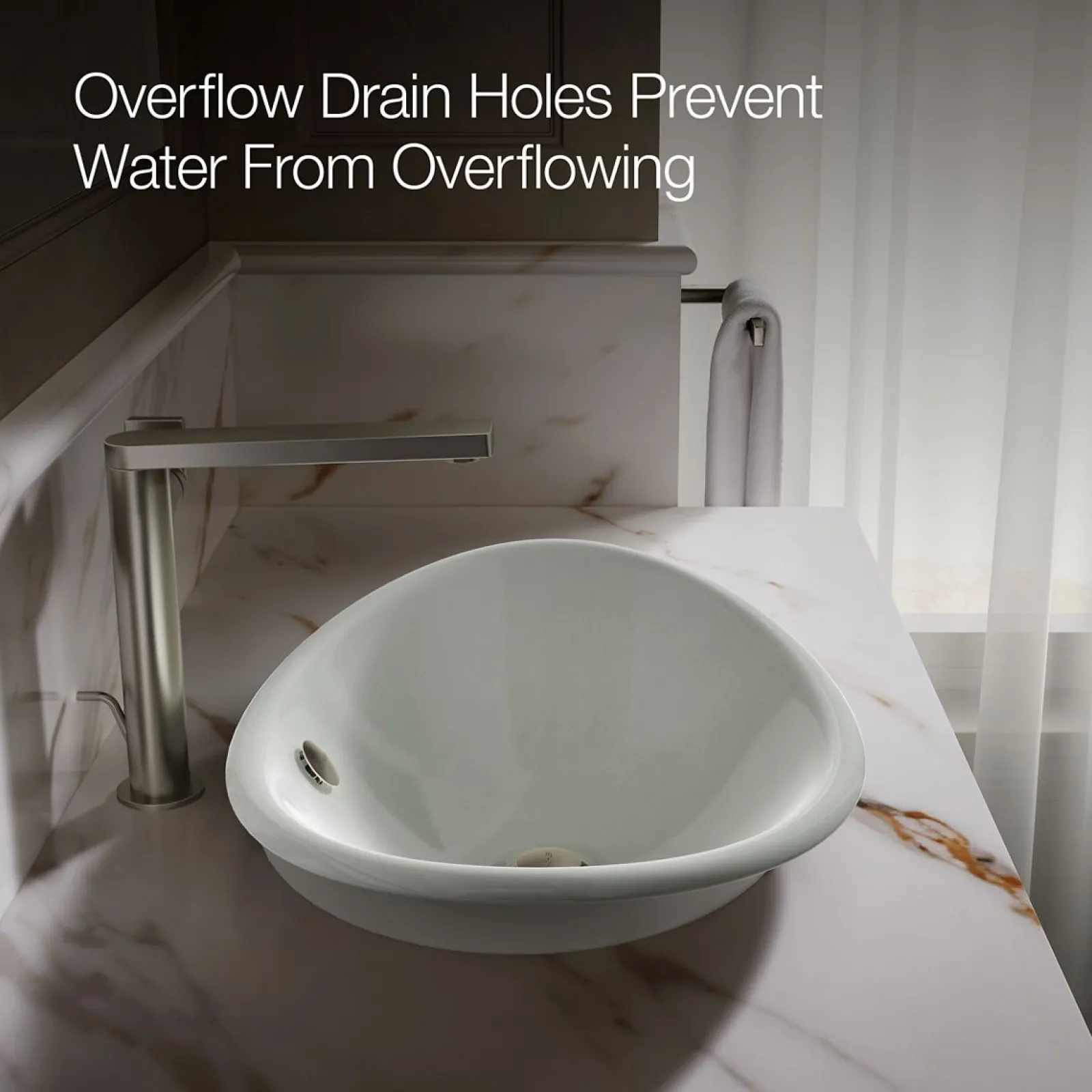 20-3/4" oval vessel bathroom sink^Kohler New