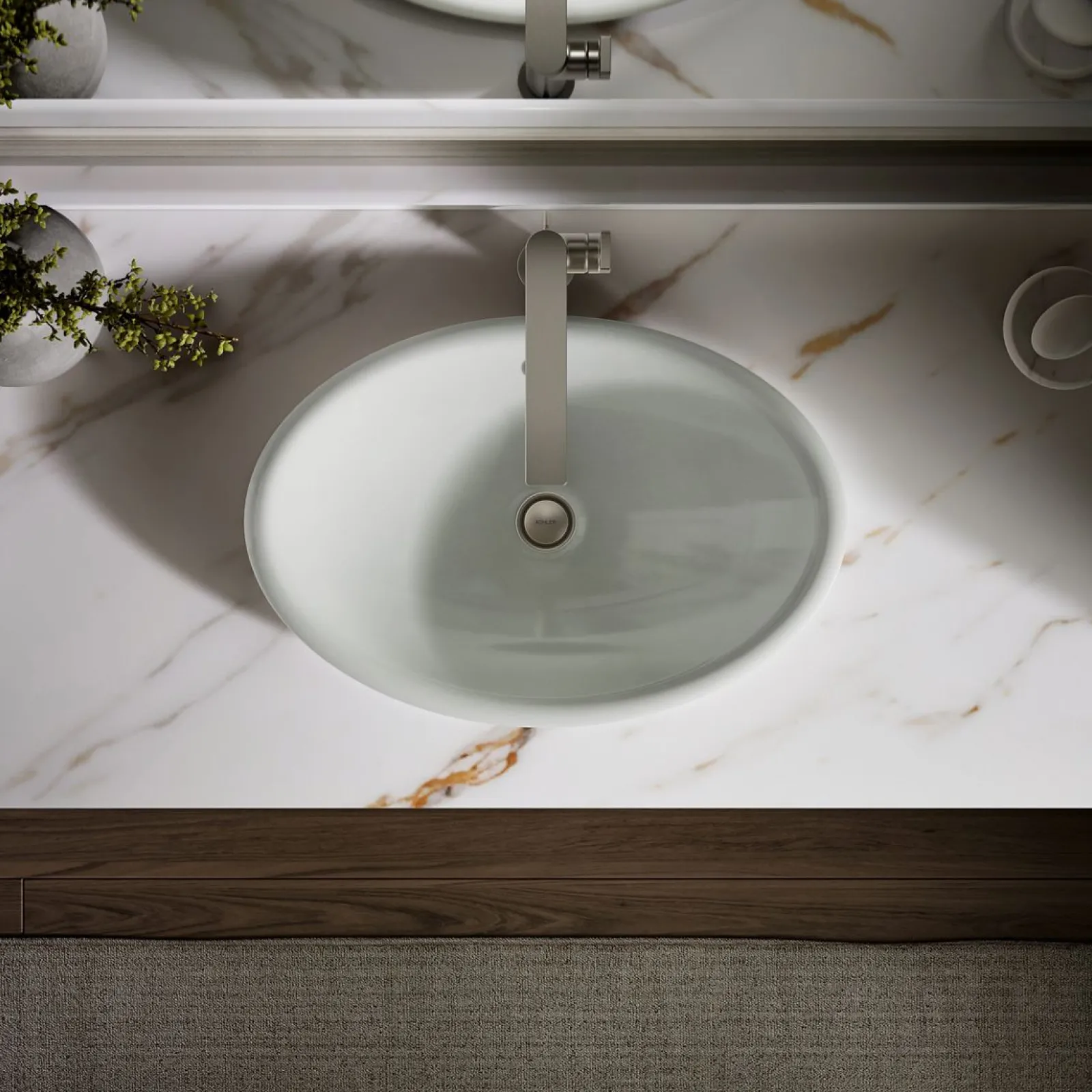 20-3/4" oval vessel bathroom sink^Kohler New