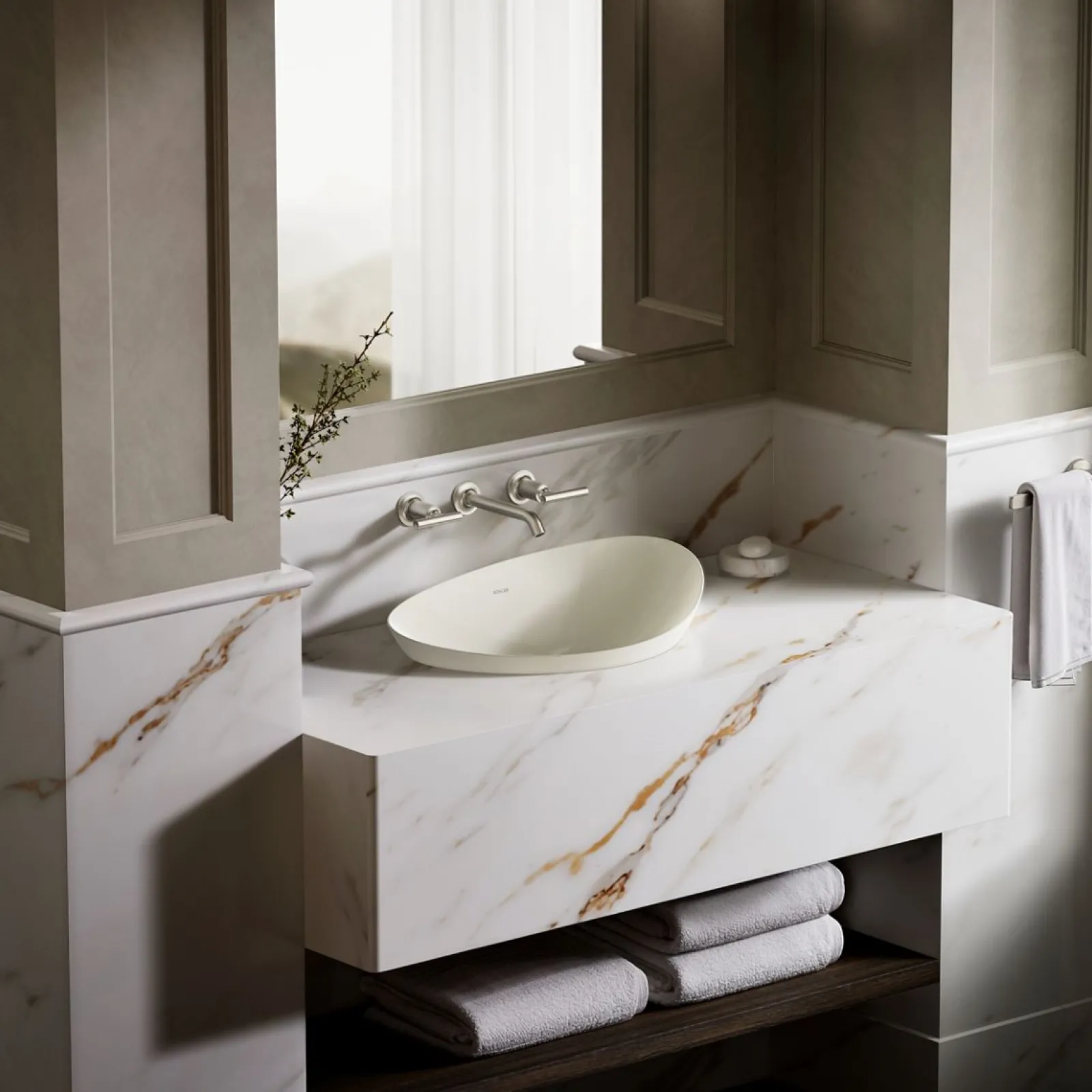 21" oval vessel bathroom sink, no overflow^Kohler Online
