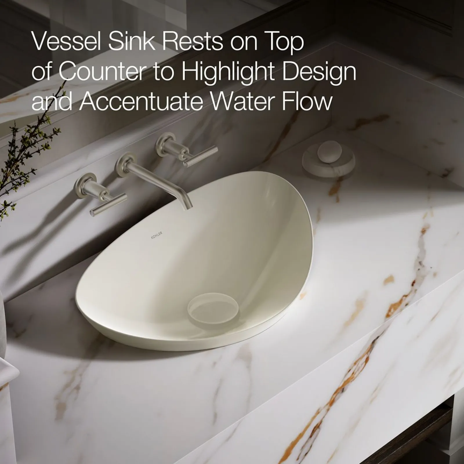 21" oval vessel bathroom sink, no overflow^Kohler Online