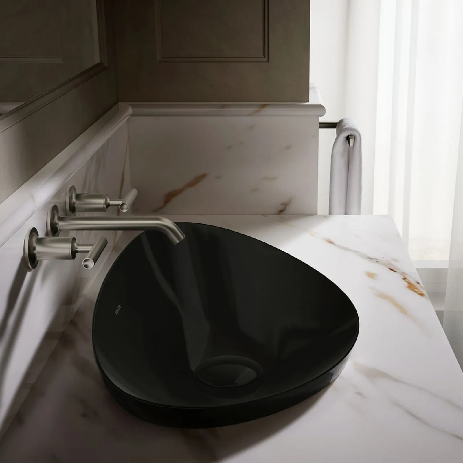 21" oval vessel bathroom sink, no overflow^Kohler Online