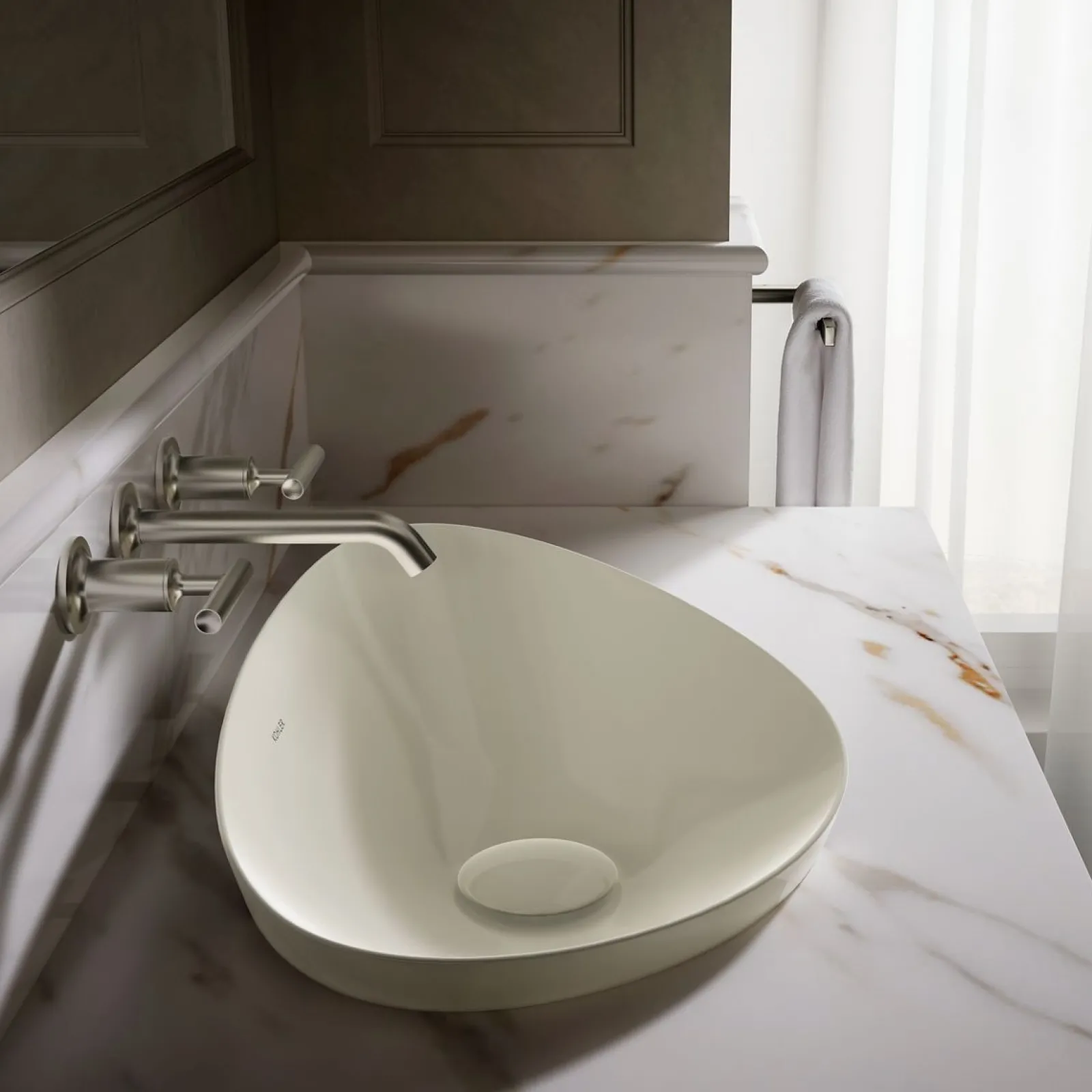 21" oval vessel bathroom sink, no overflow^Kohler Online
