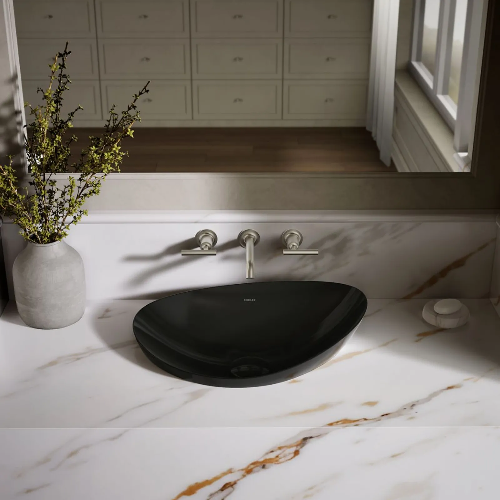 21" oval vessel bathroom sink, no overflow^Kohler Online