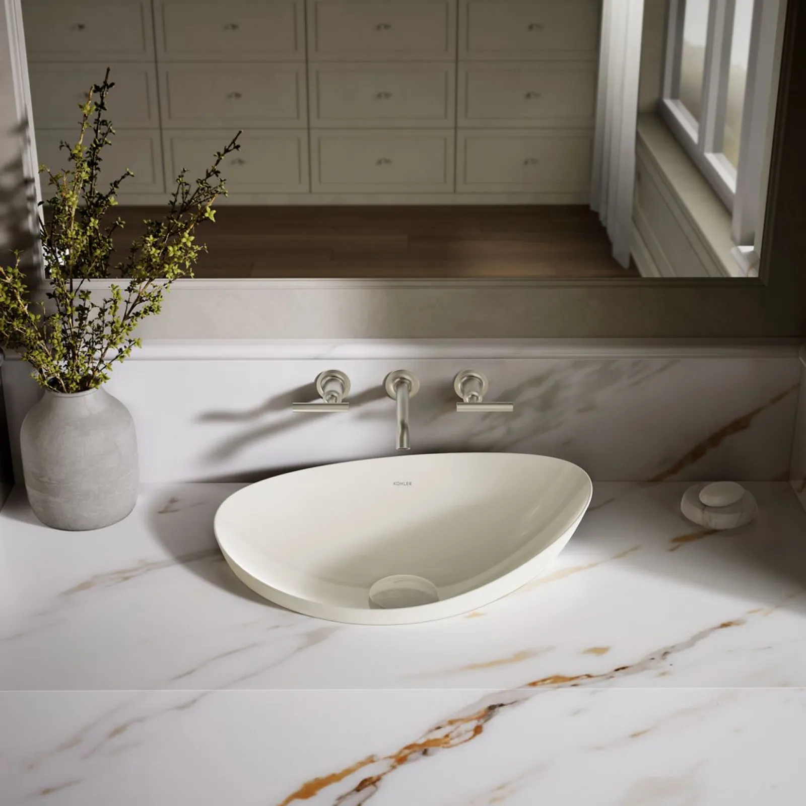 21" oval vessel bathroom sink, no overflow^Kohler Online