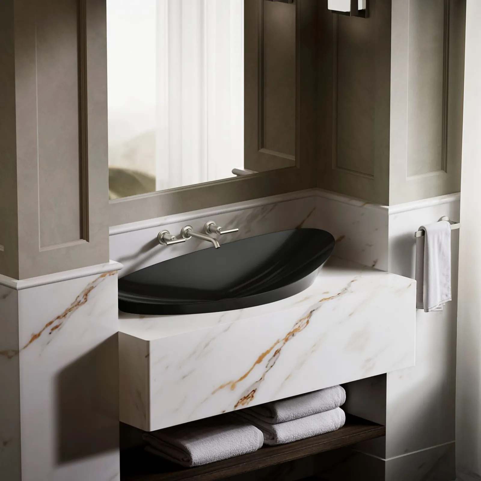 38-1/2" oval vessel bathroom sink, no overflow^Kohler Discount
