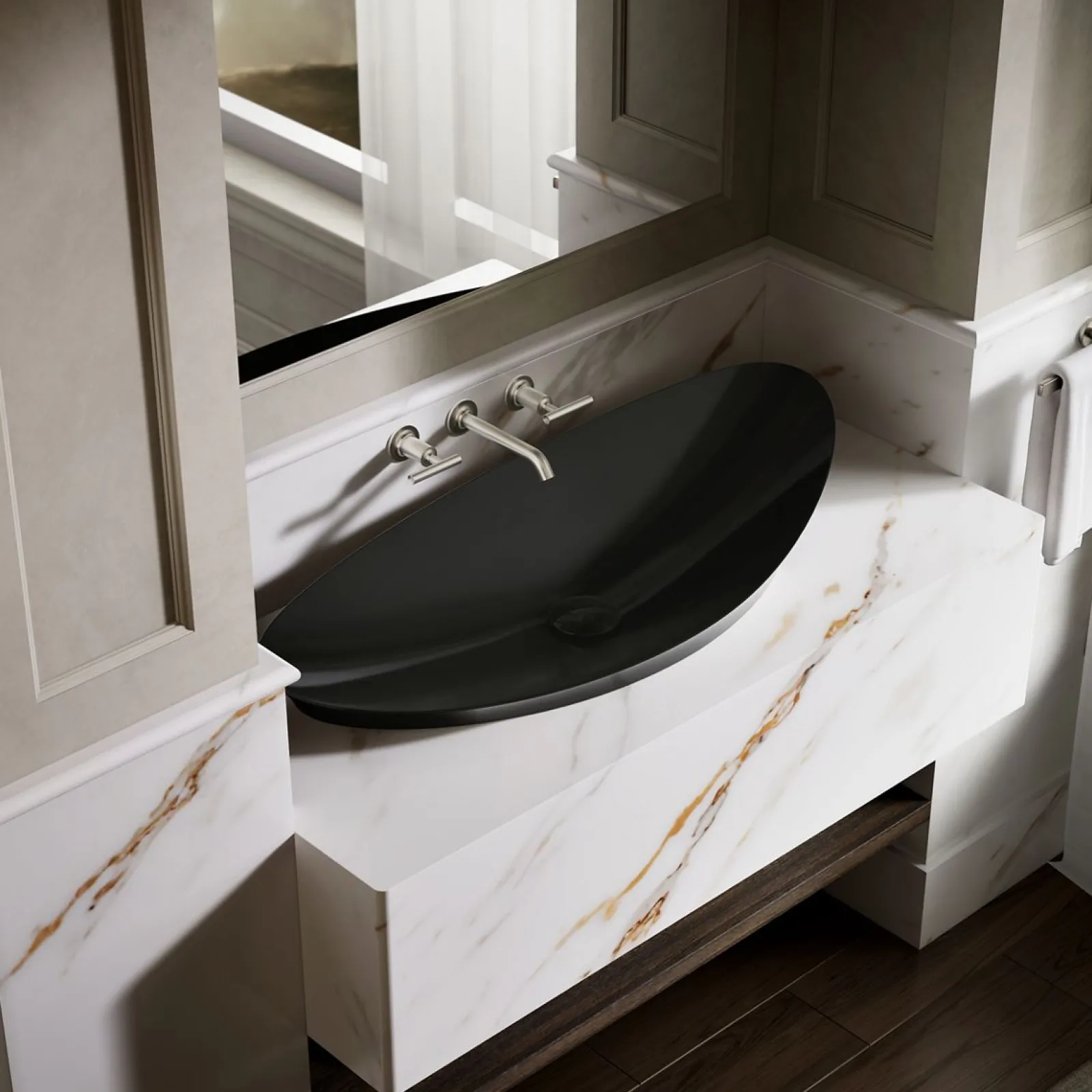 38-1/2" oval vessel bathroom sink, no overflow^Kohler Discount