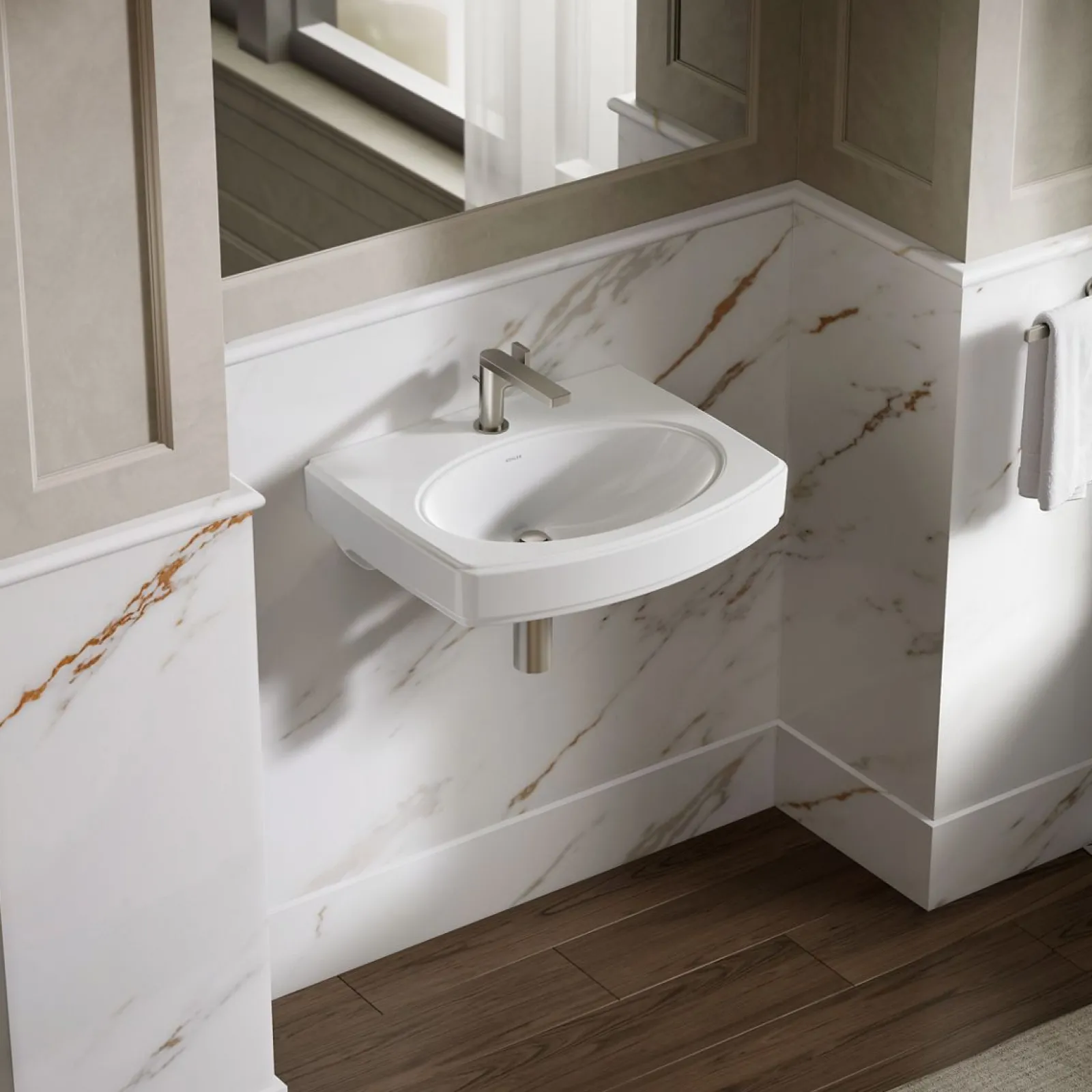 22" oval wall-mount bathroom sink^Kohler New