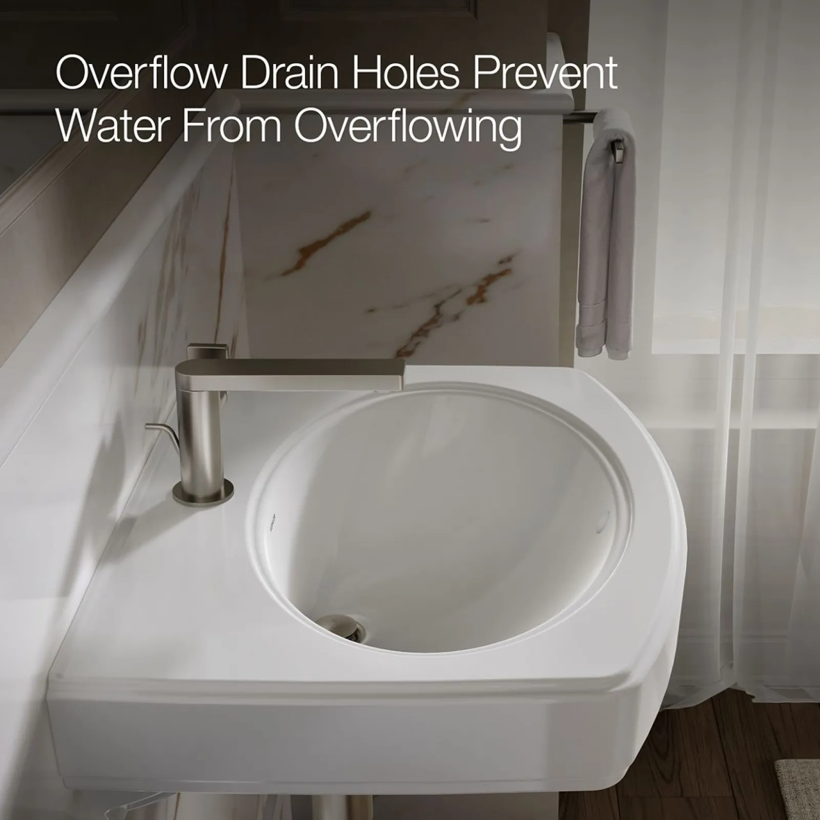 22" oval wall-mount bathroom sink^Kohler New