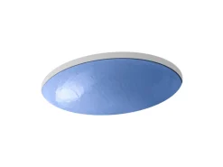 19" oval wall-mount/undermount bathroom sink, no overflow^Kohler Best