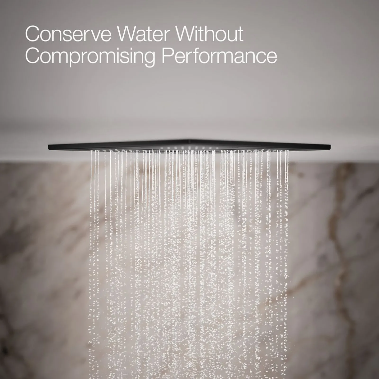 Overhead shower panel with four 22-nozzle sprayheads^Kohler