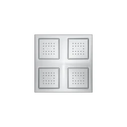 Overhead shower panel with four 22-nozzle sprayheads^Kohler
