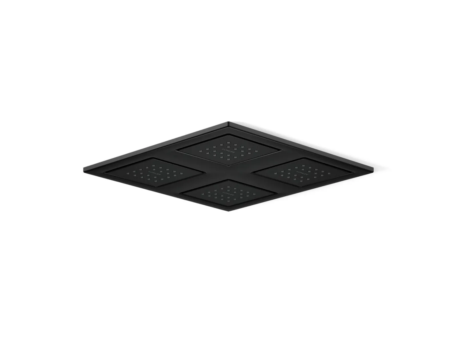 Overhead shower panel with four 22-nozzle sprayheads^Kohler