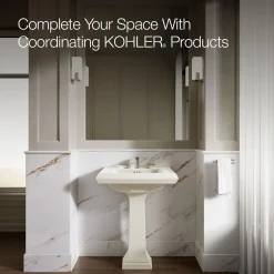 Pedestal/console table bathroom sink basin with 8