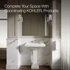 Pedestal/console table bathroom sink basin with 8