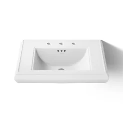 Pedestal/console table bathroom sink basin with 8