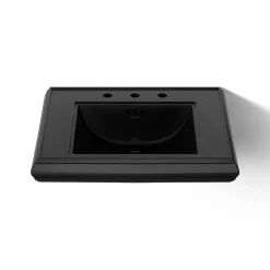 Pedestal/console table bathroom sink basin with 8