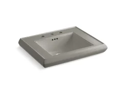 Pedestal/console table bathroom sink basin with 8