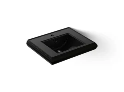 Pedestal/console table bathroom sink basin with single faucet-hole drilling^Kohler Clearance