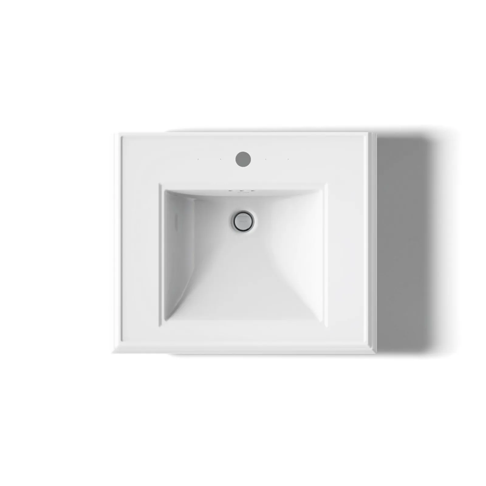 Pedestal/console table bathroom sink basin with single faucet-hole drilling^Kohler Clearance