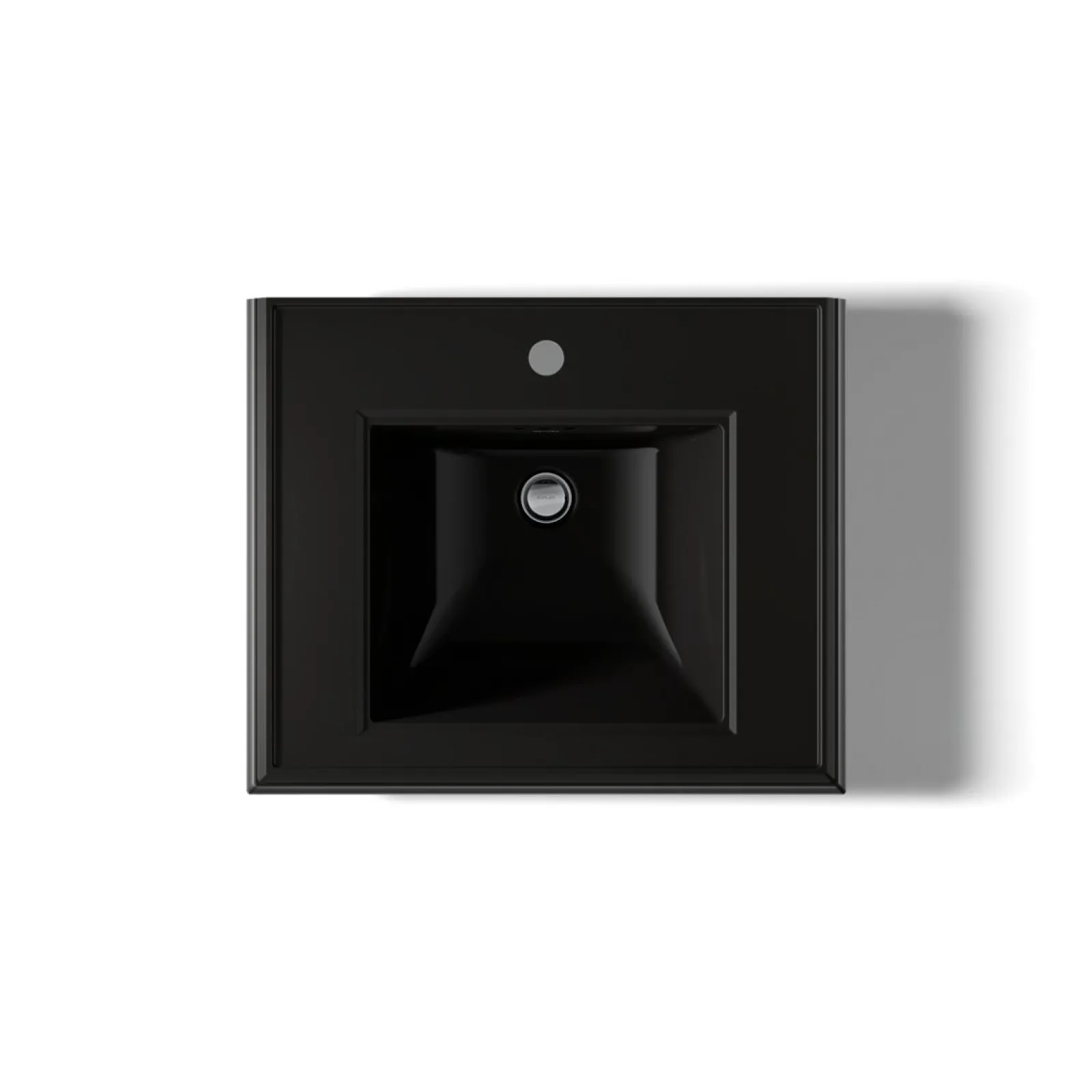 Pedestal/console table bathroom sink basin with single faucet-hole drilling^Kohler Clearance