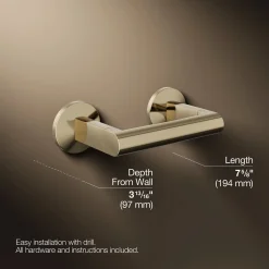 Pivoting toilet paper holder^Kohler New