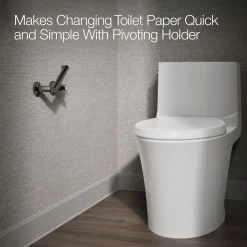 Pivoting toilet paper holder^Kohler New