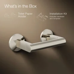 Pivoting toilet paper holder^Kohler New