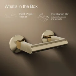 Pivoting toilet paper holder^Kohler New