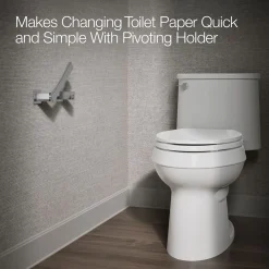 Pivoting toilet paper holder^Kohler New