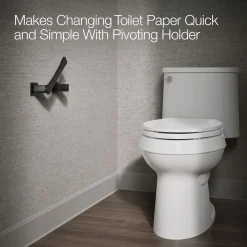 Pivoting toilet paper holder^Kohler New