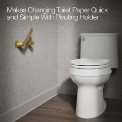 Pivoting toilet paper holder^Kohler New