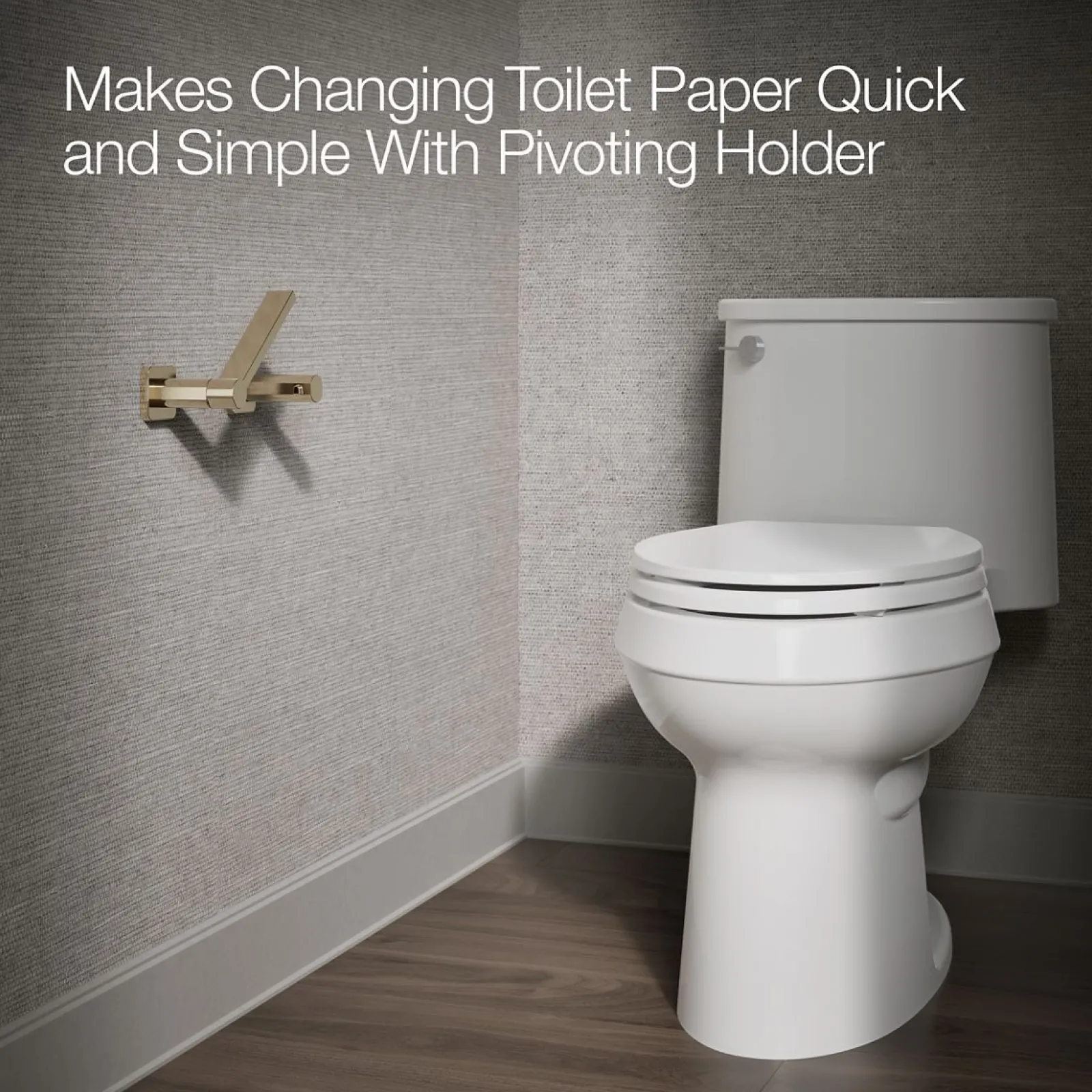 Pivoting toilet paper holder^Kohler Clearance