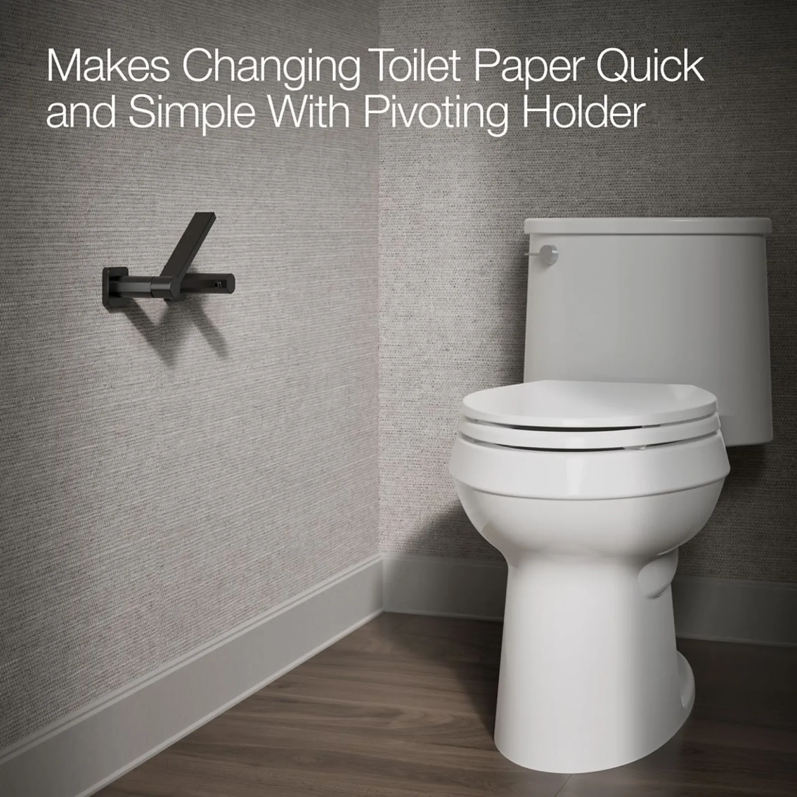 Pivoting toilet paper holder^Kohler Clearance