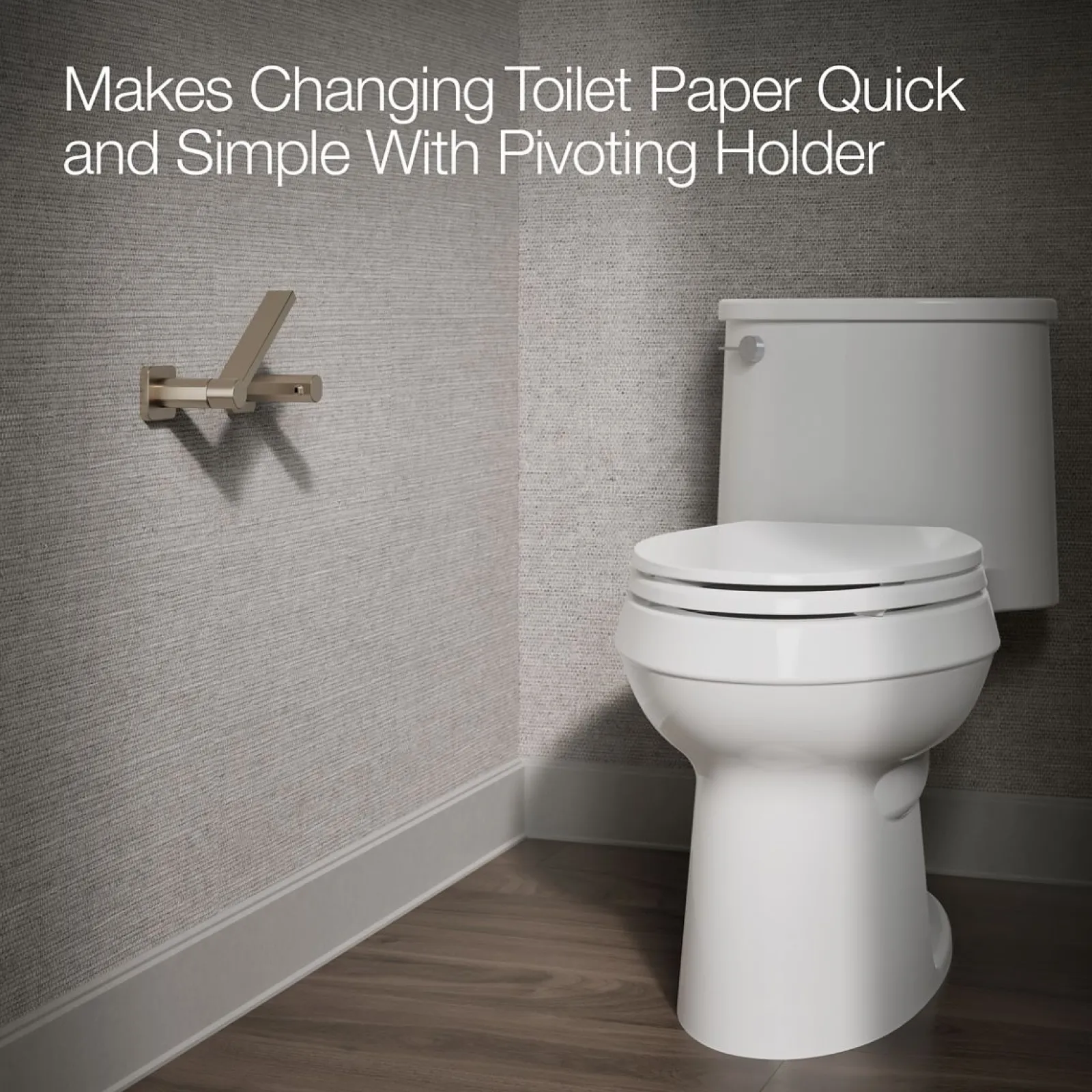 Pivoting toilet paper holder^Kohler Clearance