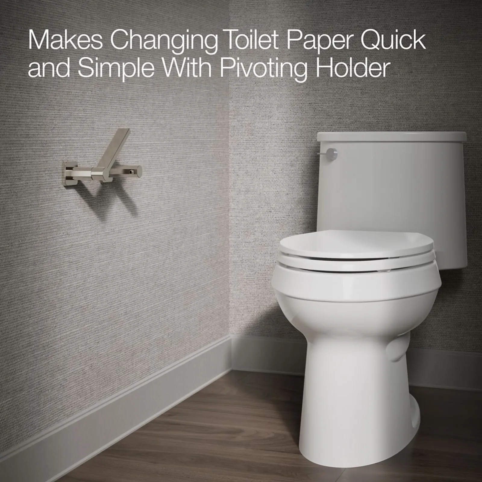 Pivoting toilet paper holder^Kohler Clearance