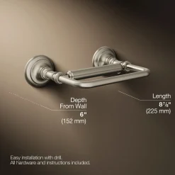 Pivoting toilet paper holder^Kohler