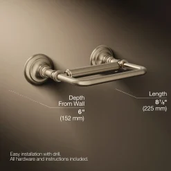Pivoting toilet paper holder^Kohler