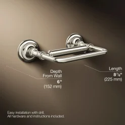 Pivoting toilet paper holder^Kohler